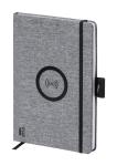 Charbuk Notizbuch mit Wireless-Charger Grau