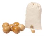 Delero Petanque-Spielset Natur