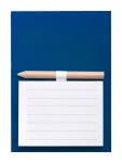 Yakari magnetic notepad Aztec blue