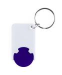 Trolex trolley coin keyring Blue/white