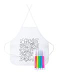 Tizy colouring apron White