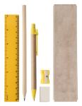 Gabon stationery set Nature yellow