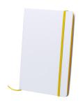 Kaffol Notizbuch Weiß/gelb
