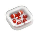 Clarin In-Ear-Kopfhörer Weiß/rot