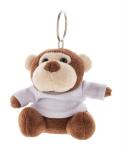 ApeFob plush monkey keyring Brown