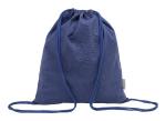 Dropex recycled cotton drawstring bag Aztec blue