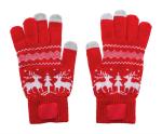 Skandihand Weihnachtliche Touchscreen-Handschuhe Rot