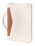 Carbasa Zip Dokumentenmappe aus recyceltem Canvas Natur