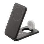 LuxCharge Stand Handyhalter mit kabellosem Ladegerät, RPU Schwarz