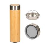 Vakuum Flasche "Bambus", large Braun