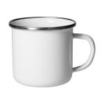 Emaille-Becher "Cozy" 300 ml, Subli Weiß