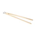 Barbeque tongs with bottle opener "Opener", 43cm Nature