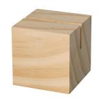 Wooden menu holder "Cube", nature Nature,green