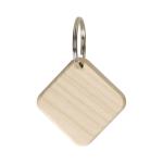 Square wooden keyring "Maple" Nature