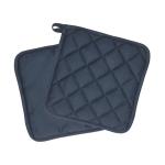 Pot holder "Heat resistant" Blue/grey
