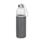 Glasflasche mit Hülle "Pure", 0,7l Transparent