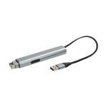 Ladekabel "Connect", 4 in 1 Silber