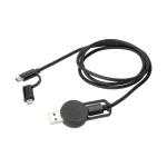 Schnell-Ladekabel "Flexi", 5 in 1 Schwarz