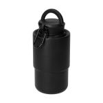 Stainless steel cup with carabiner ‘Trail’ Black