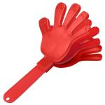 Klapper "Hand", einfarbig Amerika rot