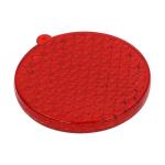 Reflector "Round" Transparent red