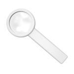 Magnifying glass with handle "Handle 5 x" White