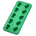Ice cube mould "Hearts" Green