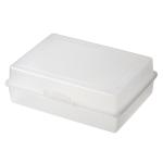 Lunch box "Picnic" Milky transparent