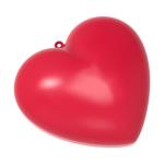 Plastic bauble “mini heart” American red