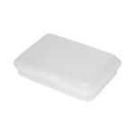 Storage box "School box" junior Milky transparent
