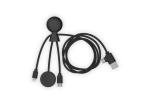 Xoopar Mr. Bio Long Multi Cable for Apple/Samsung Watch 1 Meter Black