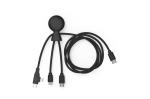 Xoopar Mr. Bio Long Multi Cable USB-C 1 Meter Black