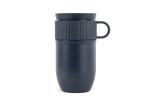 Sagaform Ted isolated mug, 280ml leak-proof and dishwasher safe Aztec blue
