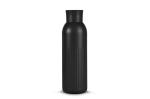 InSideOut Sagaform Tekla Push Stahlisolierflasche mit Druckverschluss (recycelt) 500 ml Schwarz