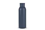 InSideOut Sagaform Tekla Push Stahlisolierflasche mit Druckverschluss (recycelt) 500 ml Dunkelblau