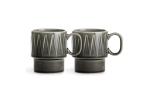 Sagaform Coffee &amp; More Coffee Mug 2 pcs 250ml Dark grey