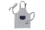 Lord Nelson Victory Apron with Stripes White/dark blue