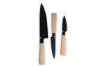 InSideOut 3 Stück Essential Messer Set Ravn Holz