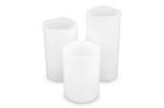 InSideOut Koselys 3-teiliges LED-Kerzen-Set (batteriebetrieben) Elfenbein