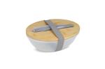 Lunchbox with bamboo lid and cutler Convoy grey