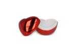 Metallic Heart Shape lipbalm Red