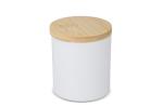 Bhakti scented plant based candle in recycled aluminium jar White