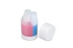 Trio travel toiletry bottles White