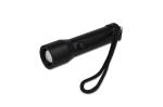 Wiederaufladbare Taschenlampe aus recyceltem Aluminium IPX4 Schwarz