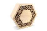 Bienenhaus aus FSC-Holz, sechseckig Natur