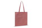 Shopping bag recycled cotton 38x42cm Red