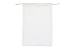 Wiederverwendbare Lebensmitteltasche OEKO-TEX® Baumwolle 30x40cm Weiß