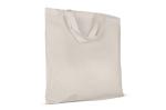 Tragetasche aus Baumwolle OEKO-TEX® 140g/m² 38x42cm kurze Henkel Ecru