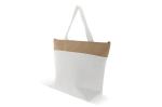 Beach cooler bag cotton/jute 42x10x30cm Ecru