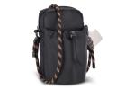 Crossbody Flaschenhalter-Tasche mit Paracord-Gurt Schwarz